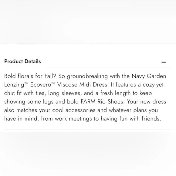 FARM RIO NWOT Garden Smocked Mini Dress in Navy - Picture 12 of 12